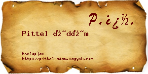 Pittel Ádám névjegykártya