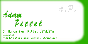 adam pittel business card